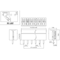 Enchufe en el bloque de terminal PCB 3.5 mm enchufe de par de pareja femenina